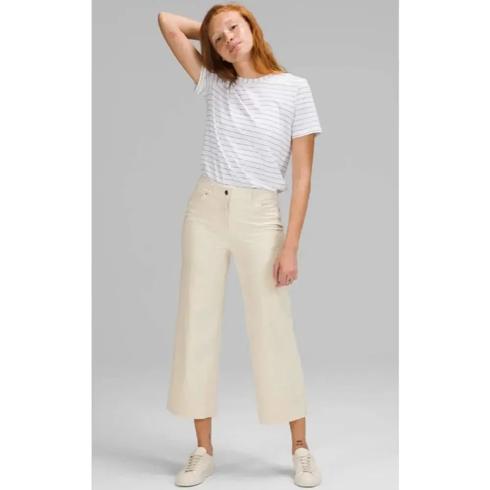 lululemon athletica | City Sleek 5 Pocket Wide Leg High Rise 7/8 Pant | Size 27 - Picture 2 of 9